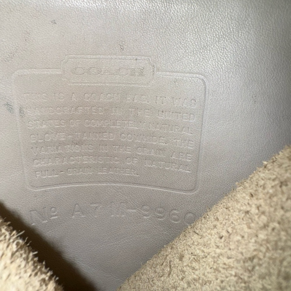 Coach Cream Leather Backpack - Picture 7 of 10